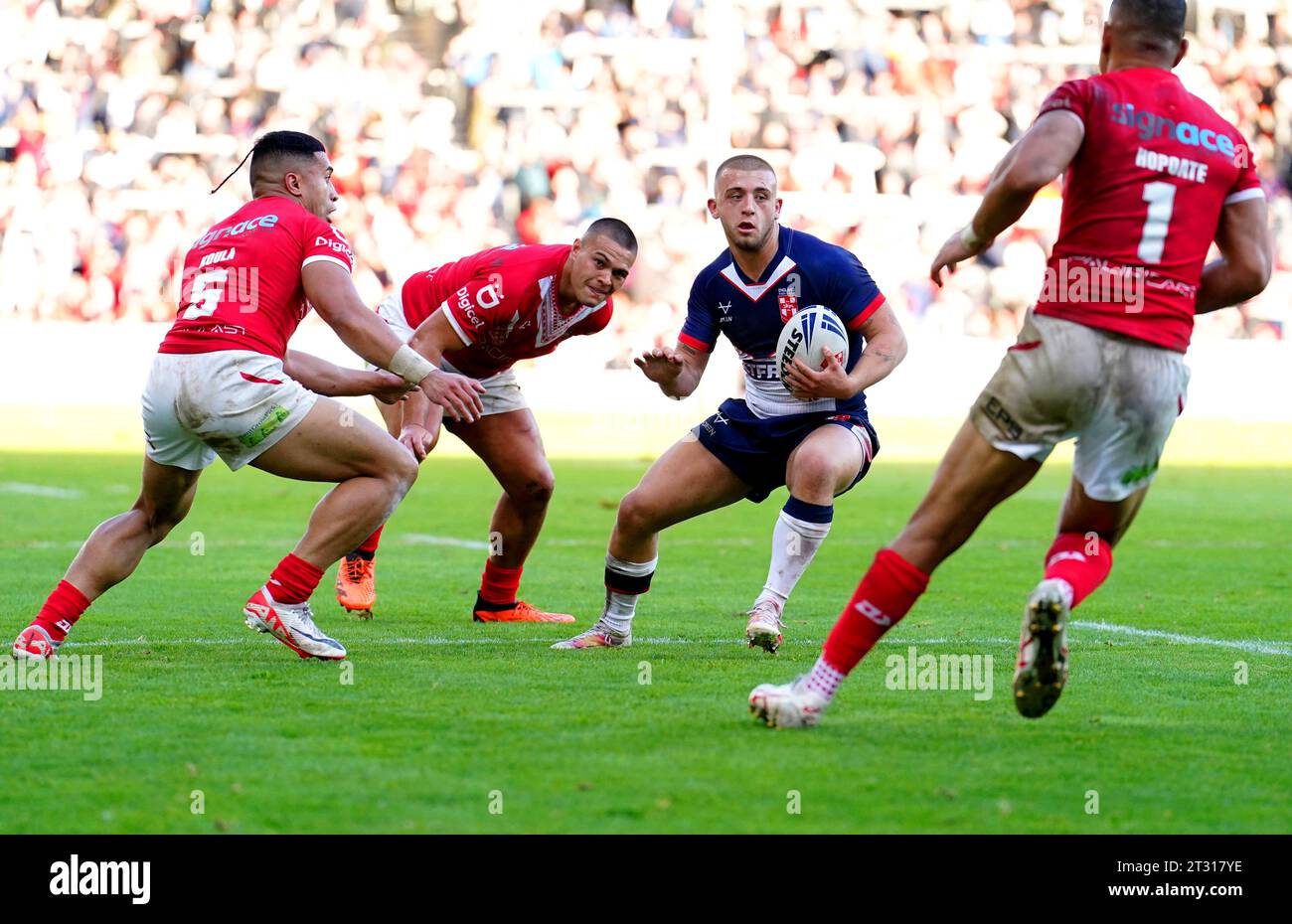 Mike Lewis Rugby England's Mikey Lewis (centre right) in action during the International ...