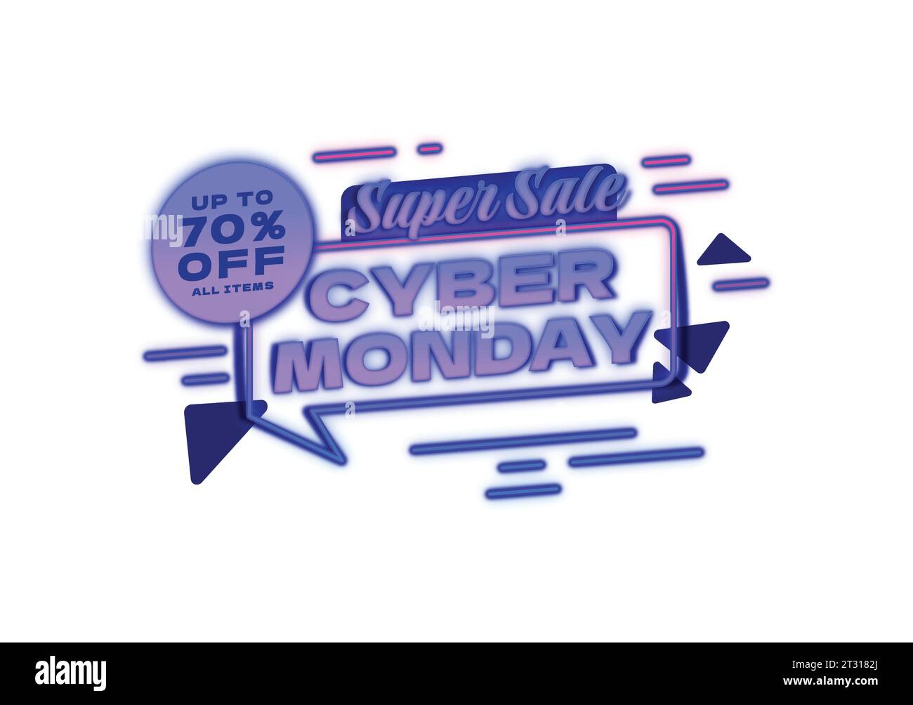 realistic cyber monday background design vector illustration Stock Vector