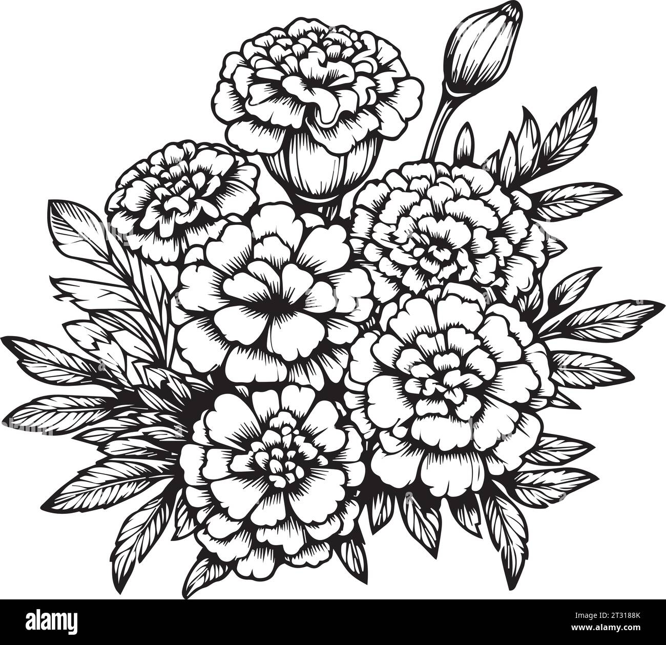 Relaxation flower coloring pages for adults, tropical unique flower ...