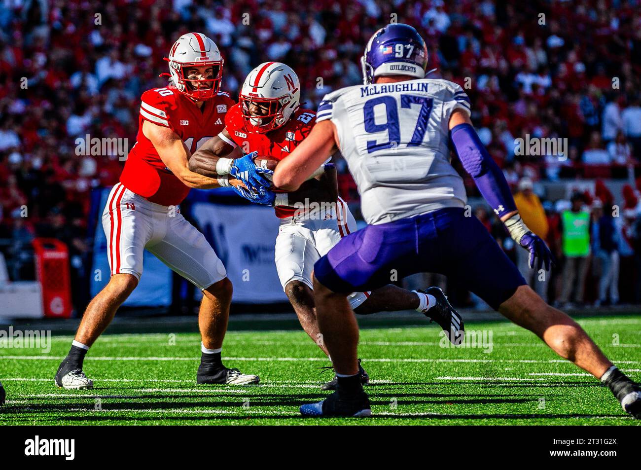 Lincoln, NE. U.S. 21st Oct, 2023. Nebraska Cornhuskers quarterback