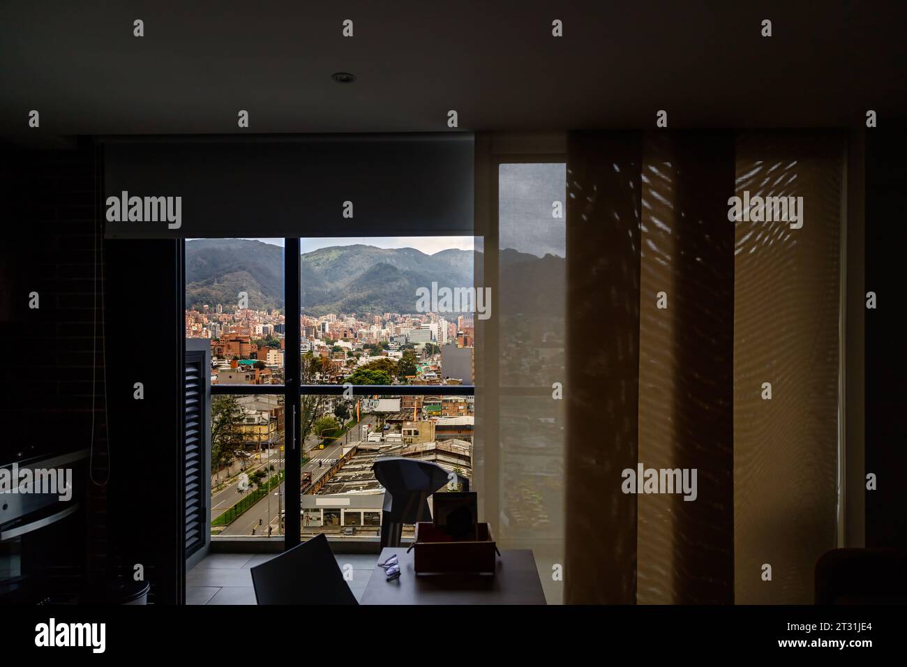Panoramic Of The Chapinero Neighborhood Through The Window Of An Photo Inspiration