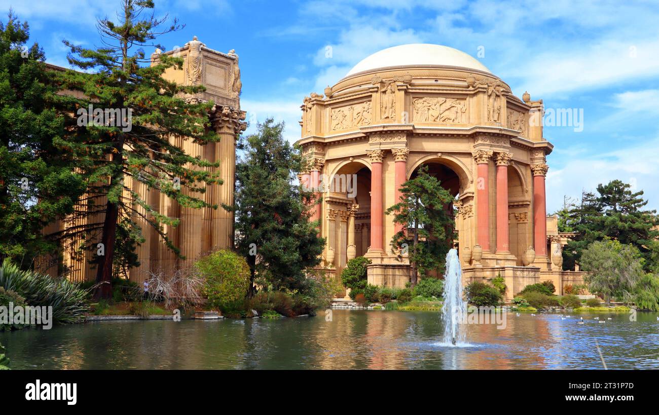 San Francisco, California Palace of Fine Arts Stock Photo Alamy