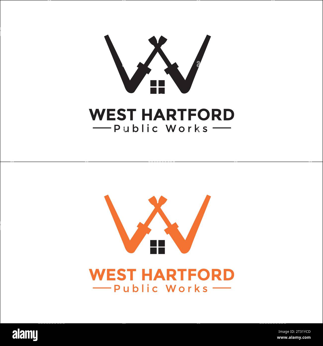Home Repair Company Logo Design in Colorful and Black and White Stock Vector