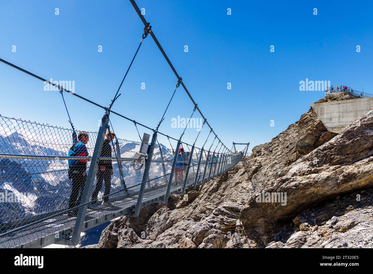 The Titlis Cliff Walk, the highest elevation suspension bridge in