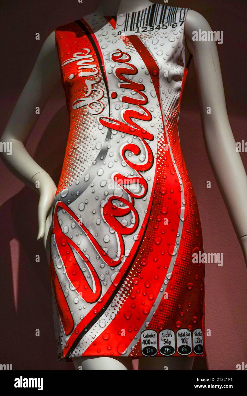 'Food & Fashion' exhibit at the Fashion Institute of Technology Museum, New York City, 2023, USA Stock Photo