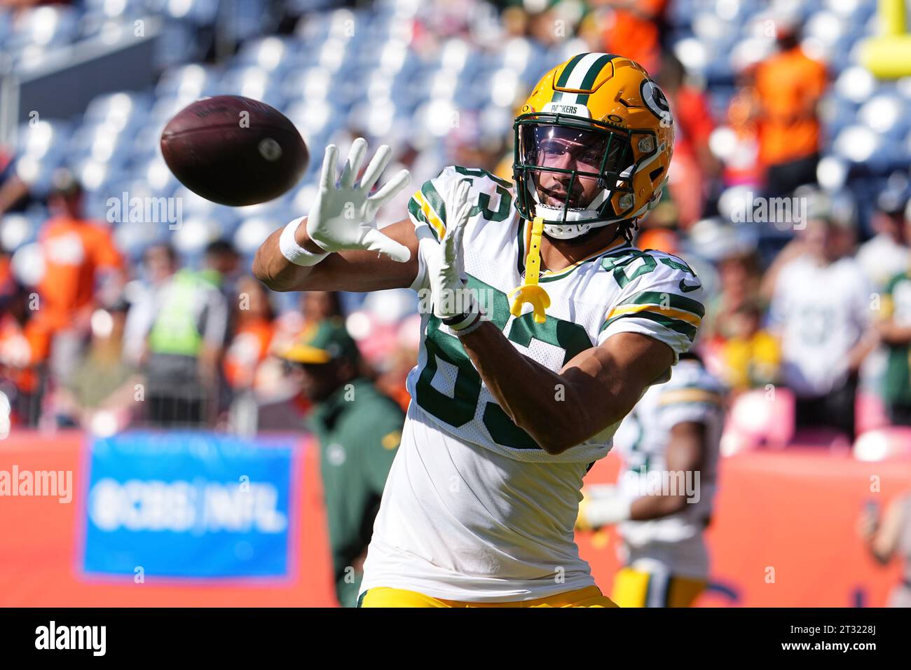 Green Bay Packers wide receiver Samori Toure (83) catches the ball