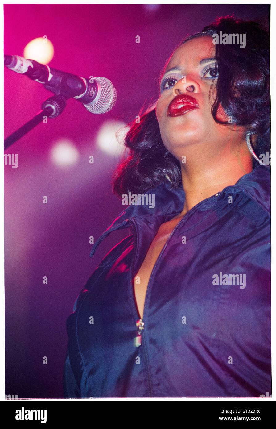 MAYSA, INCOGNITO, 1996 American jazz singer Maysa Leak singing with