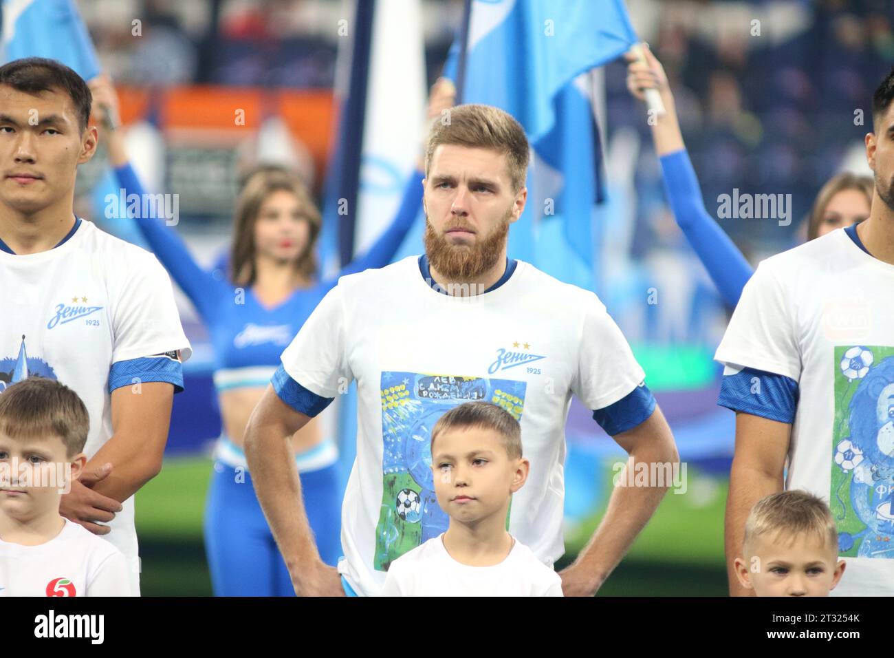 Saint Petersburg, Russia, 22 october 2023: Football. Russian Premier