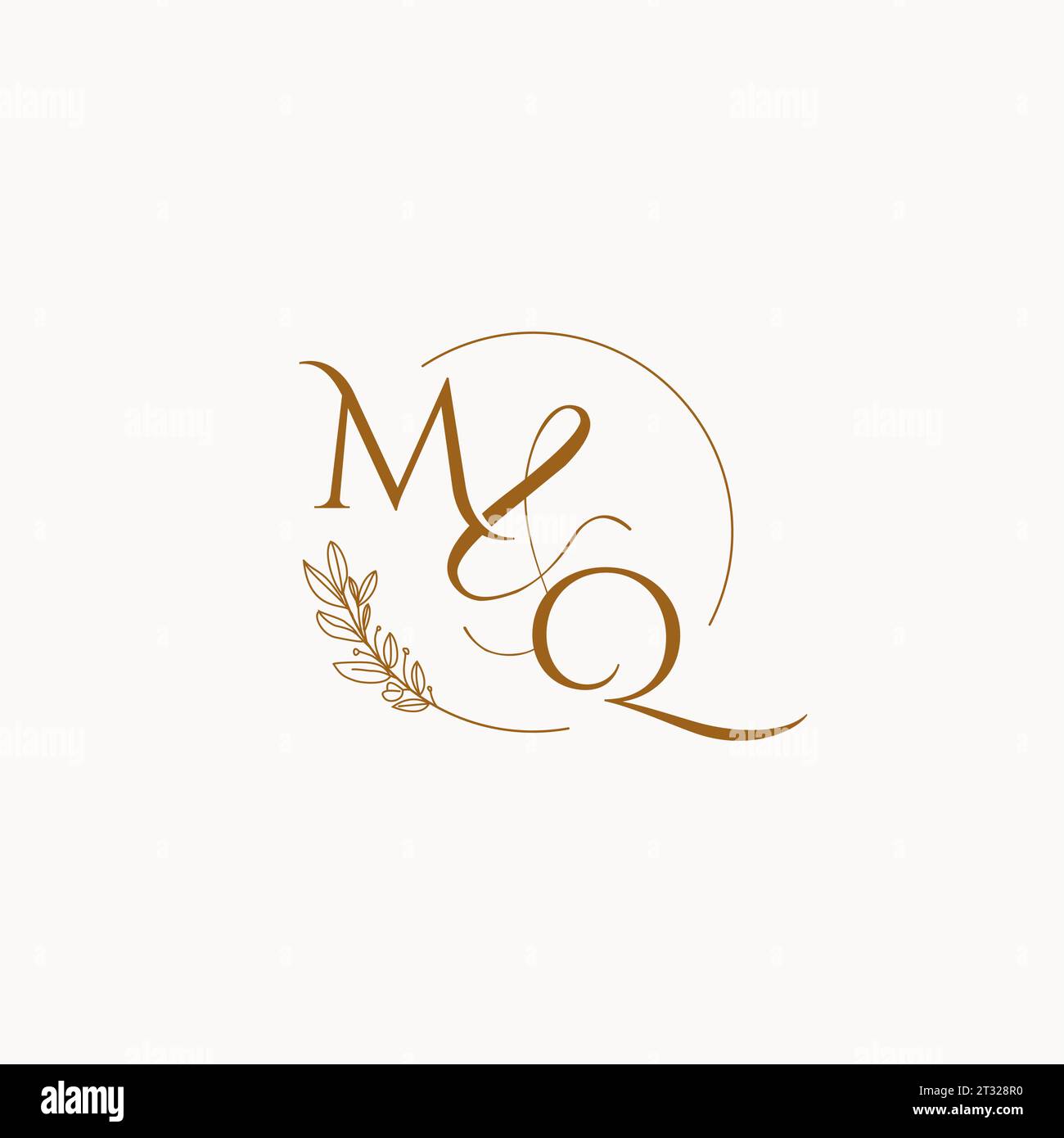 MQ initial wedding monogram logo design ideas Stock Vector Image & Art ...