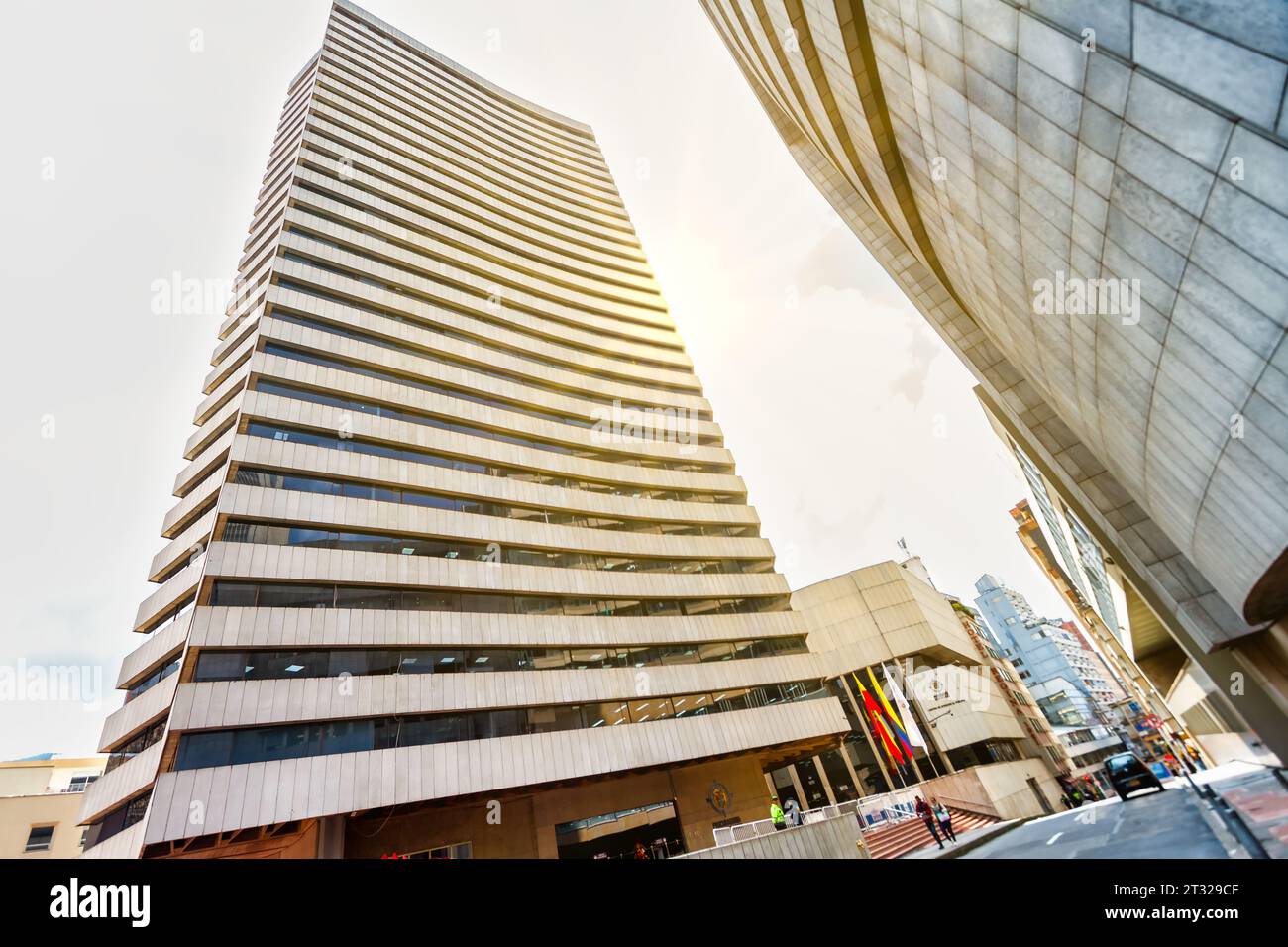 Bogota, Colombia - January 2, 2023: Building of the Colombian Attorney General's Office Stock Photo