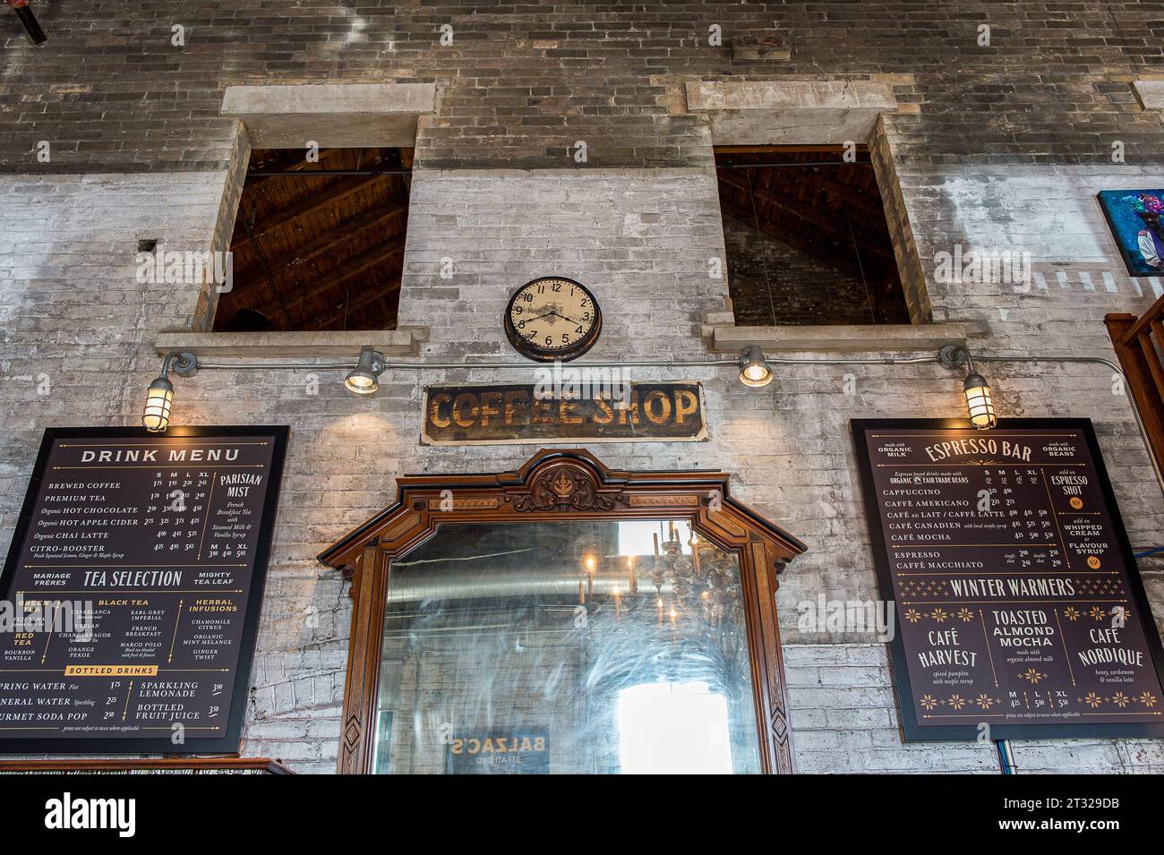The historic Distillery District in Toronto is famous for its Victorian industrial architecture
