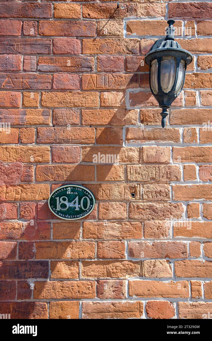 Architectural detail from Niagara on the Lake in Ontario, Canada Stock Photo