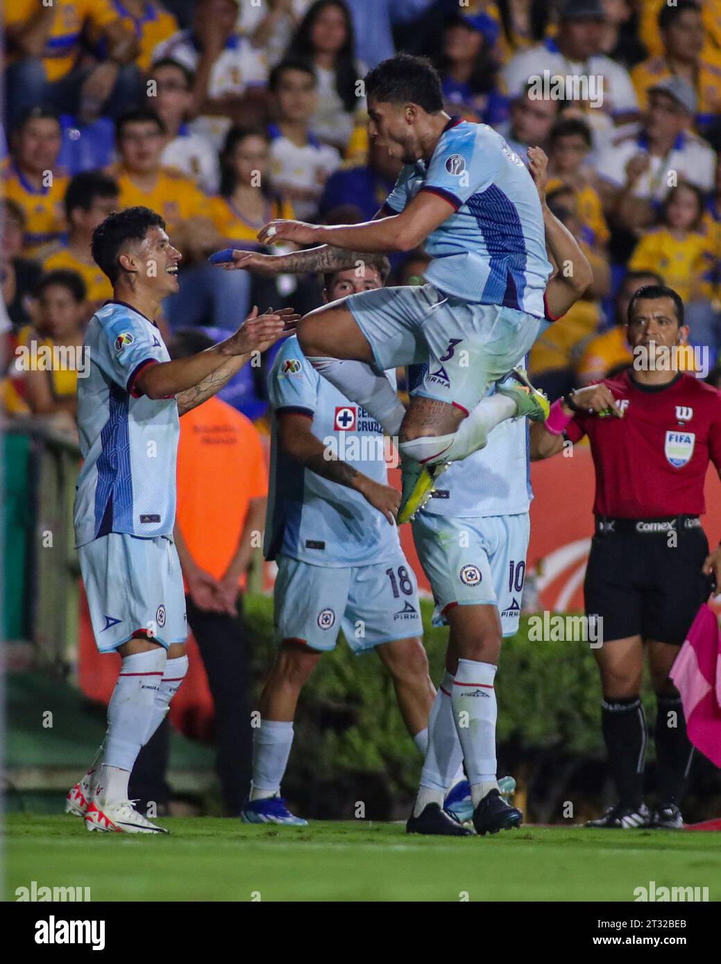 Cruz azul soccer players celebrate hi-res stock photography and images ...