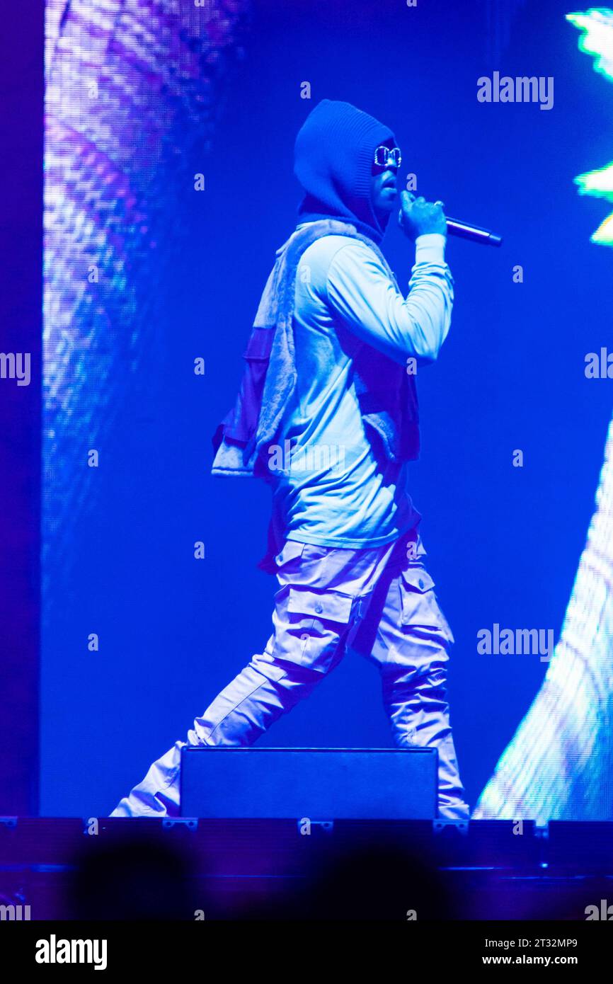 Milan, Italy. 22nd Oct, 2023. The American singer and record producer