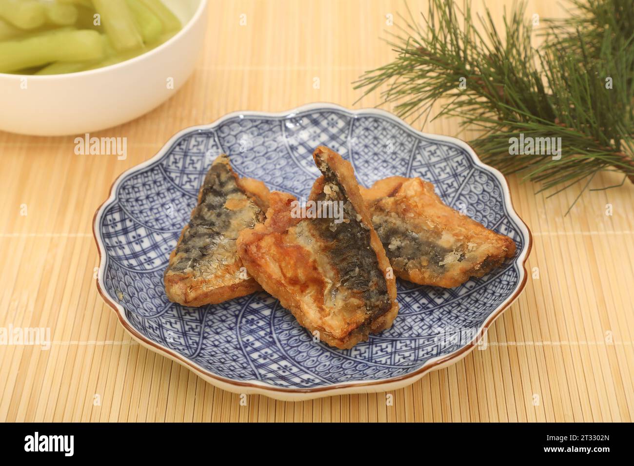 Japanese Style Seasoned and Deepfried Mackerel Stock Photo Alamy