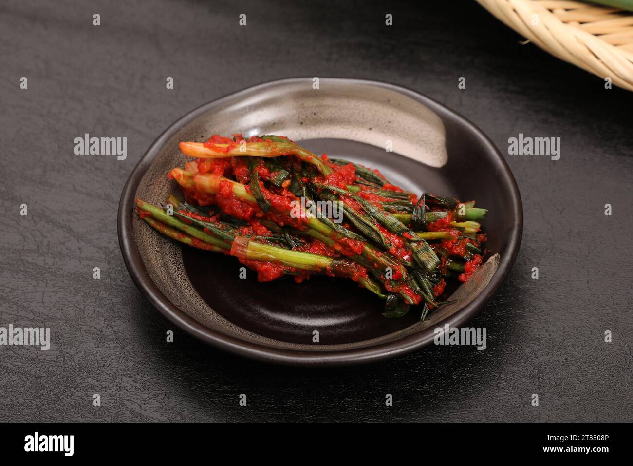 Green Onion Kimchi, Korean Food Stock Photo Alamy
