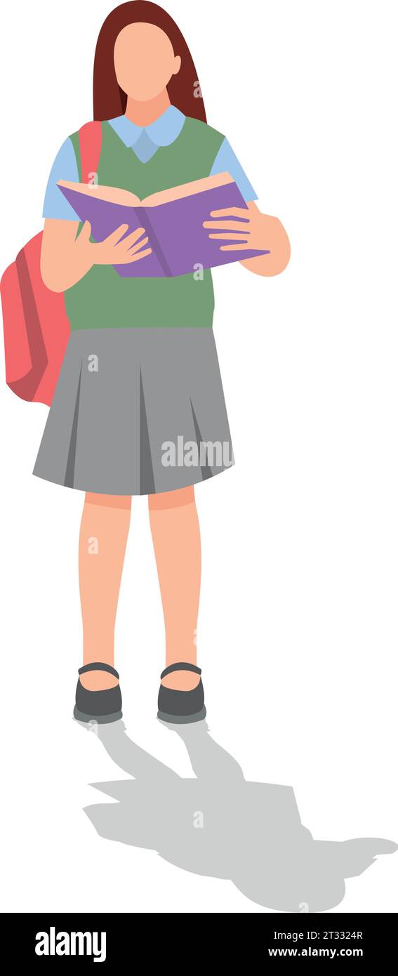 vector illustration of students in different postures Stock Vector ...