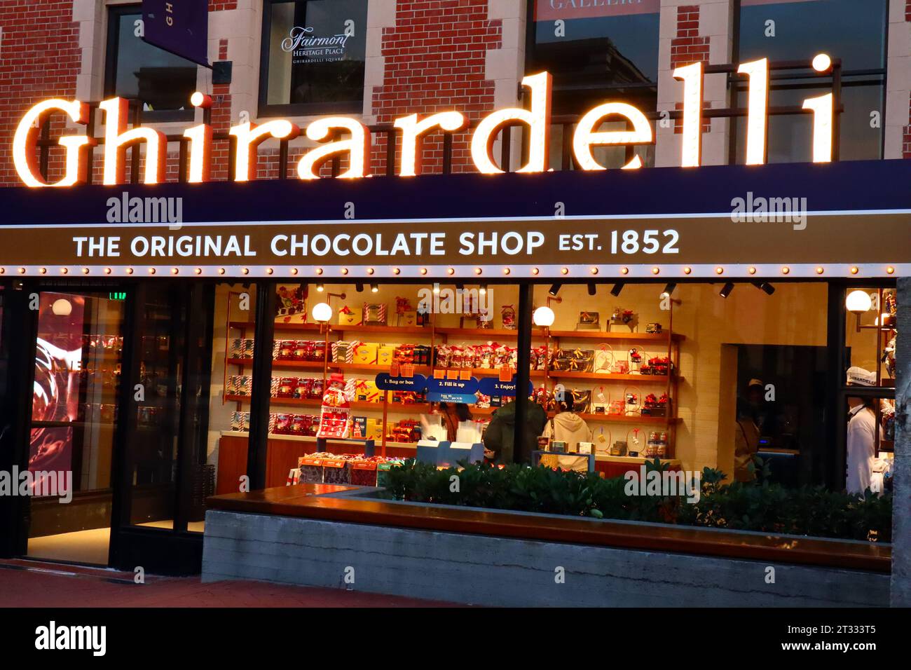 San Francisco, California Ghirardelli Chocolate Company at Ghirardelli