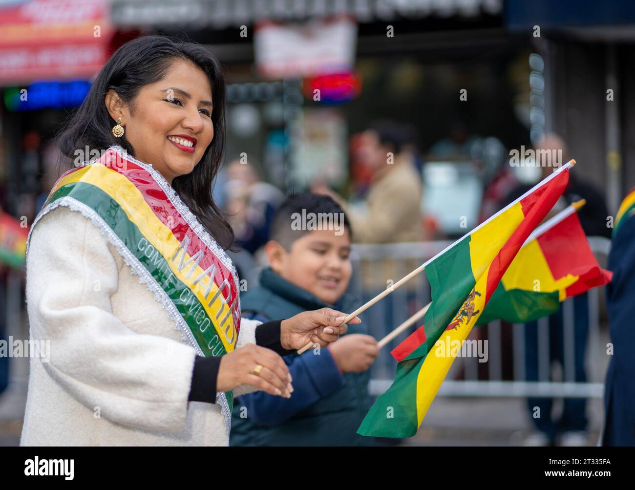 New York, New York, USA. 22nd Oct, 2023. (NEW) The Queens Bolivian