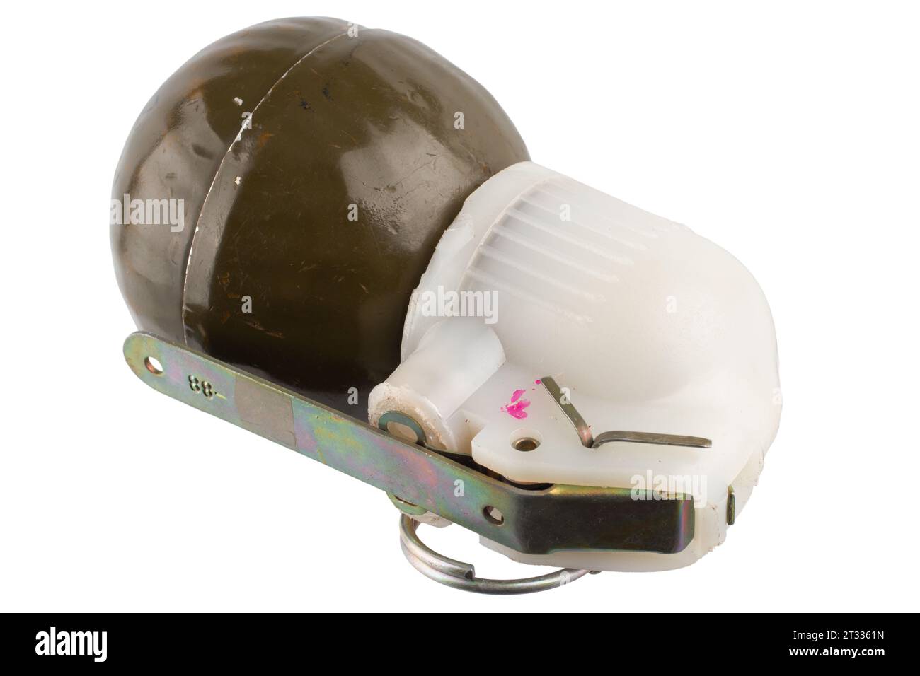 Soviet hand grenade RGN isolated on white background Stock Photo - Alamy
