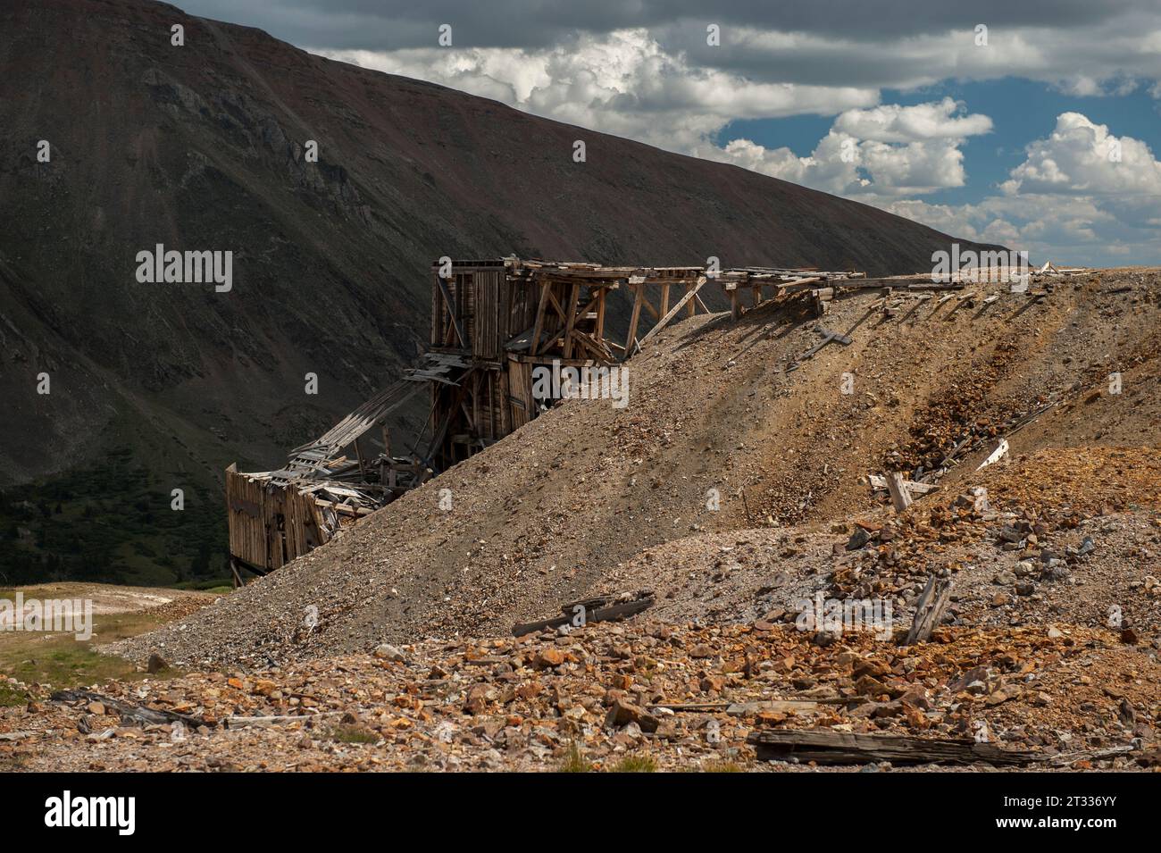 Ruins of the London Mine, above Fairplay, Colorado in the Mosquito