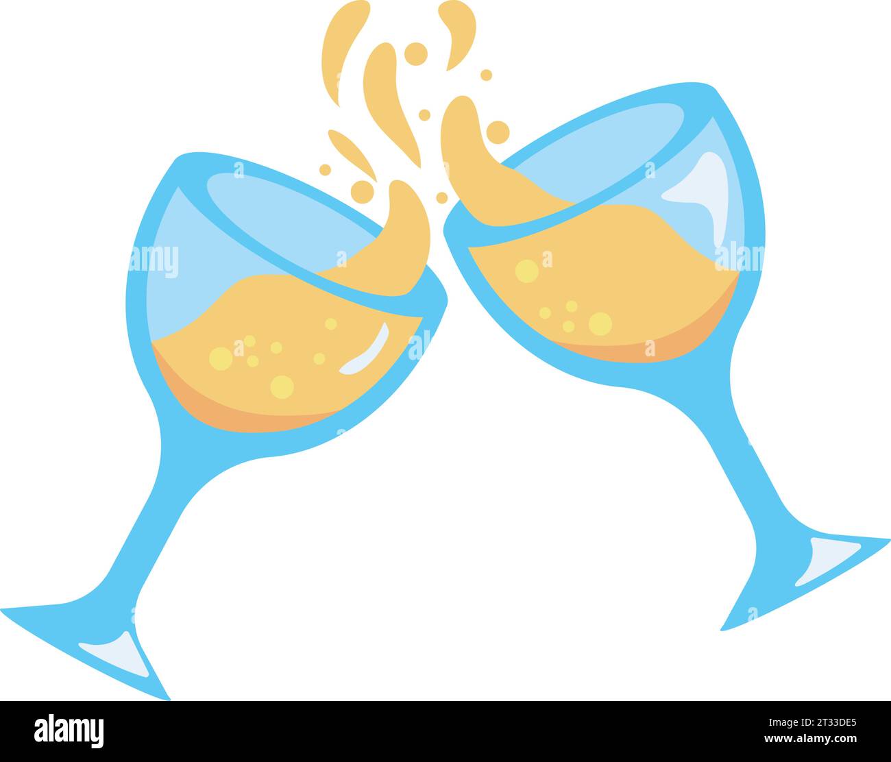 champagne cups toasting isolated Stock Vector Image & Art Alamy