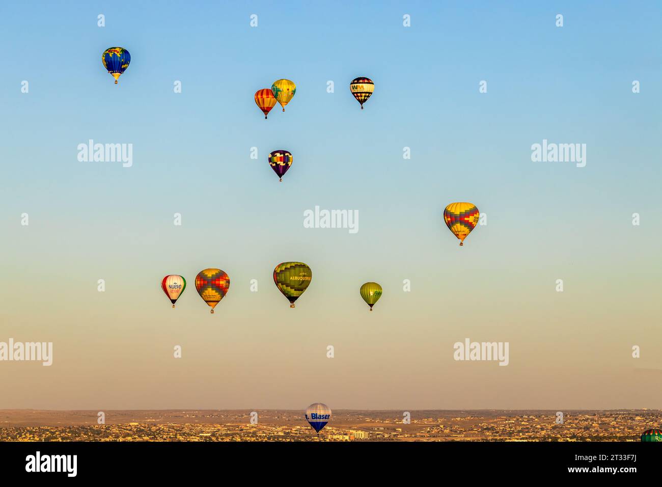 Albuquerque, New Mexico - October 7, 2023: International Hot Air Balloon Fiesta in Albuquerque, New Mexico. Stock Photo