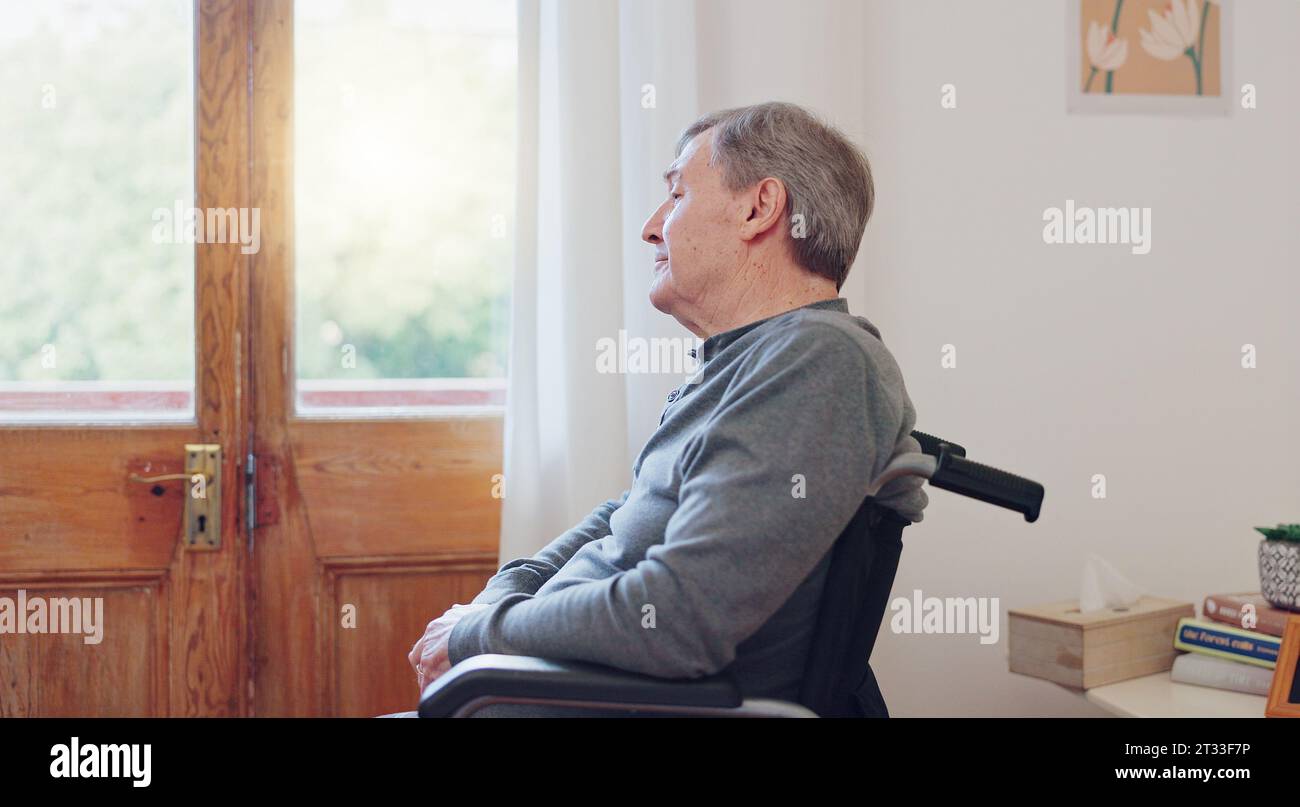 Male wheelchair sad hi-res stock photography and images - Alamy
