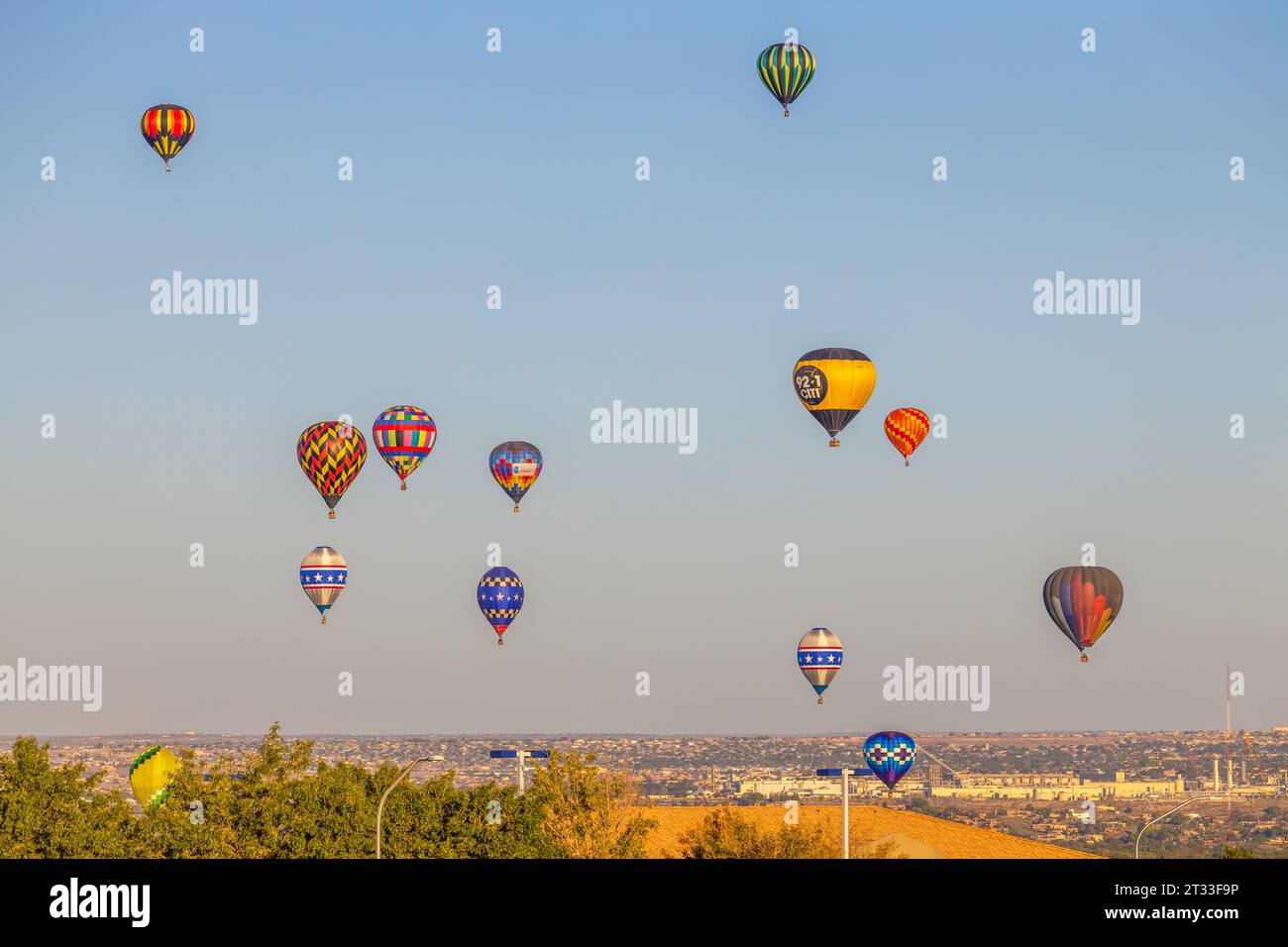 Albuquerque, New Mexico - October 7, 2023: International Hot Air Balloon Fiesta in Albuquerque, New Mexico. Stock Photo