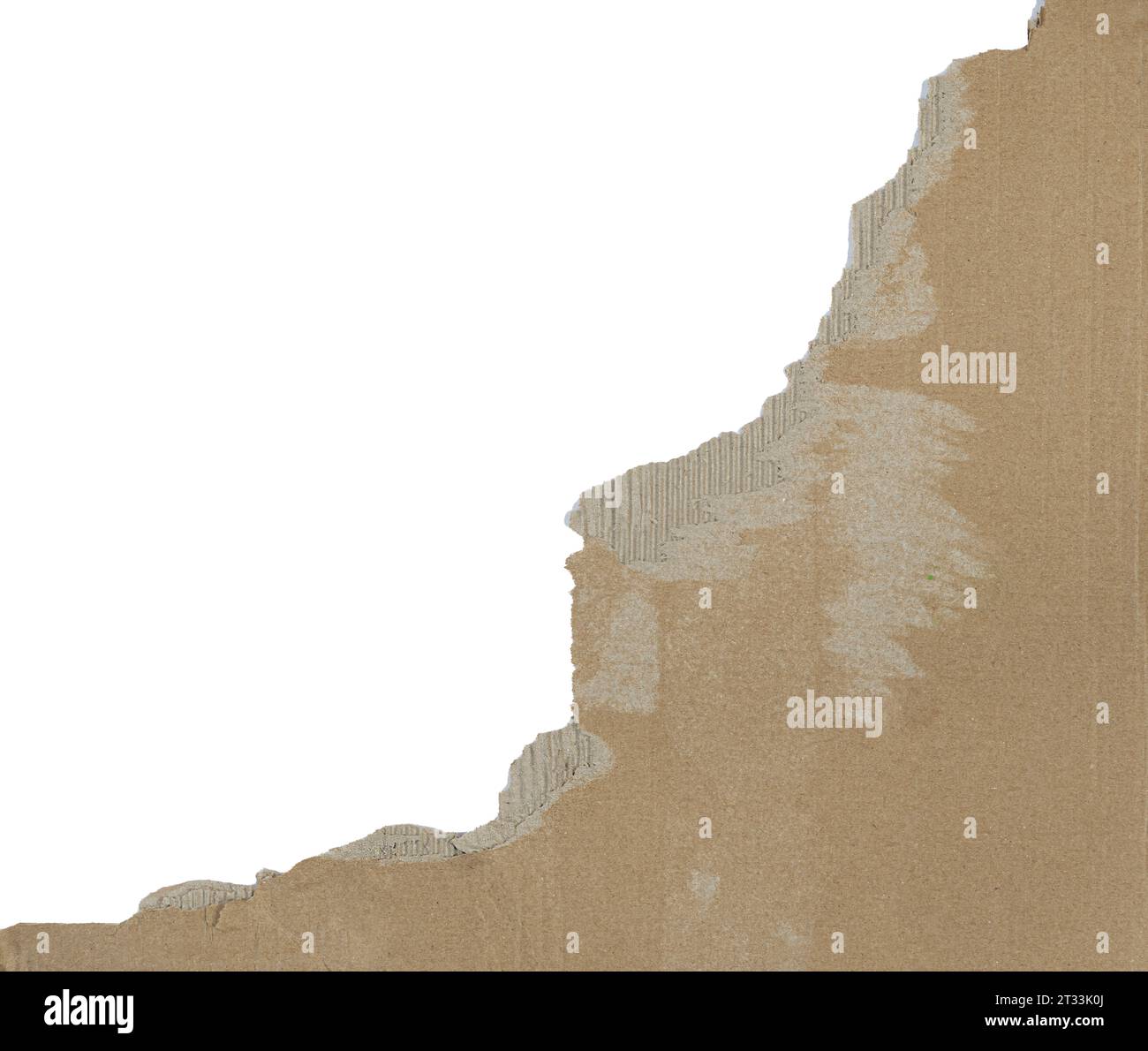 a piece of torn cardboard on a transparent surface Stock Photo - Alamy