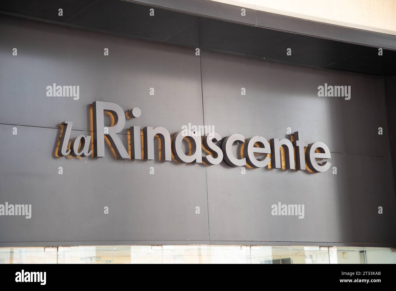 La Rinascente store. Rinascente is a collection of high-end stores with  Italian and international brands in fashion, accessories, beauty, homeware  Stock Photo - Alamy