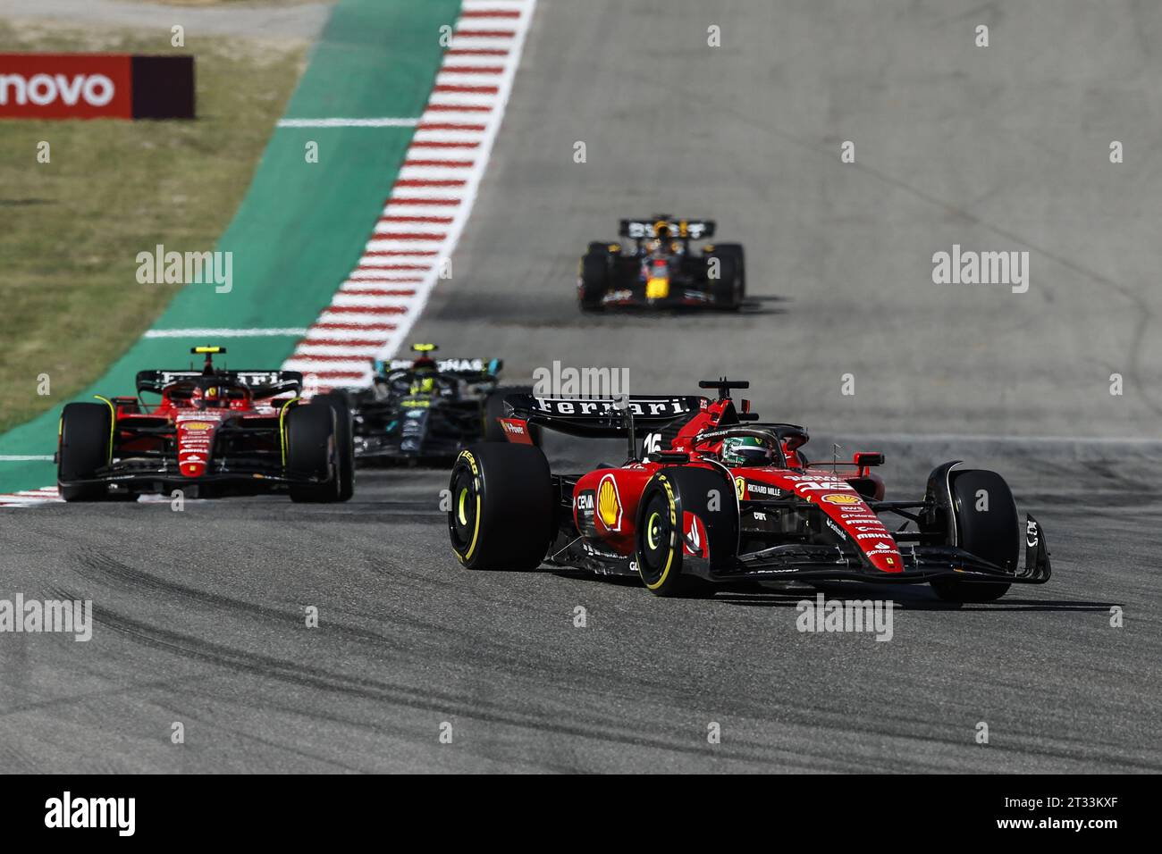 Affiche dart Leclerc Ferrari F1 SF-23 2023, affiche Formule 1
