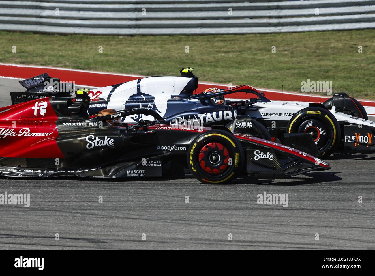 24 ZHOU Guanyu (chi), Alfa Romeo F1 Team Stake C43, action 22 TSUNODA