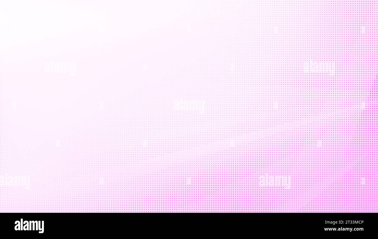 Abstract pink halftone pattern on white with copy space. Dotted background for template, brochure, business card, web page etc. 4k resolution. Stock Photo
