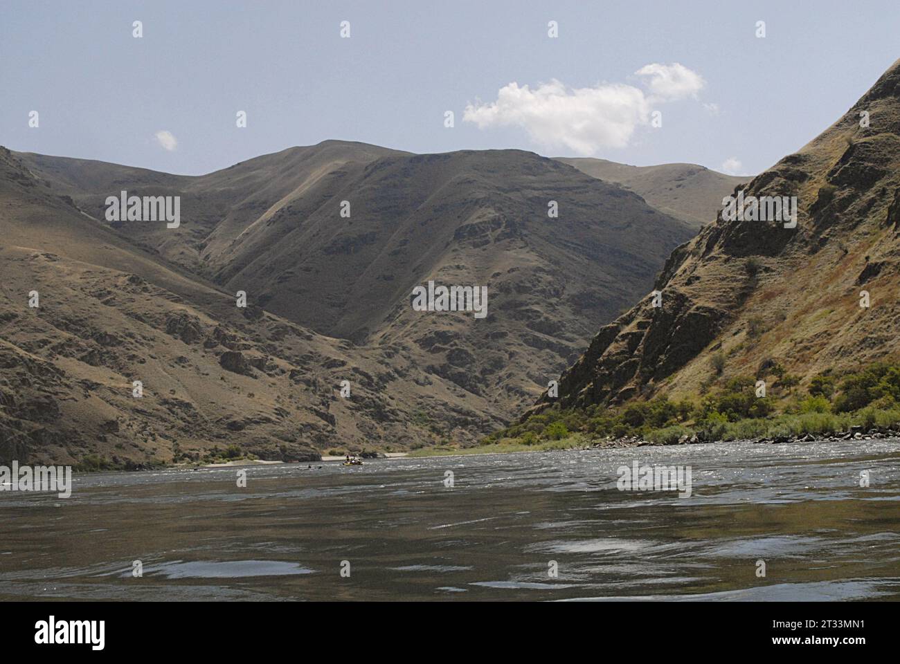 LEWISTON / IDAHO STATE/ USA . Life at snake river , rafting ,fishing