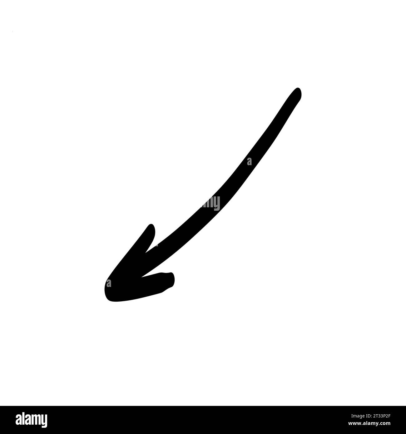 Doodle shapes. Arrows sketch elements. Vector cartoon arrow. Hand drawn ...