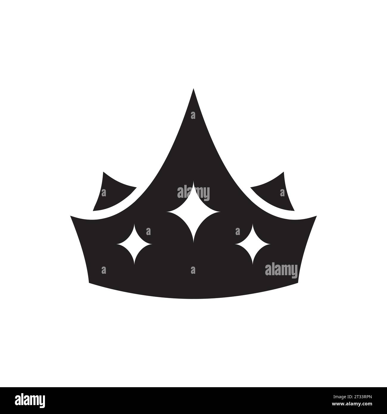simple crown icon vector illustration isolated on white background ...