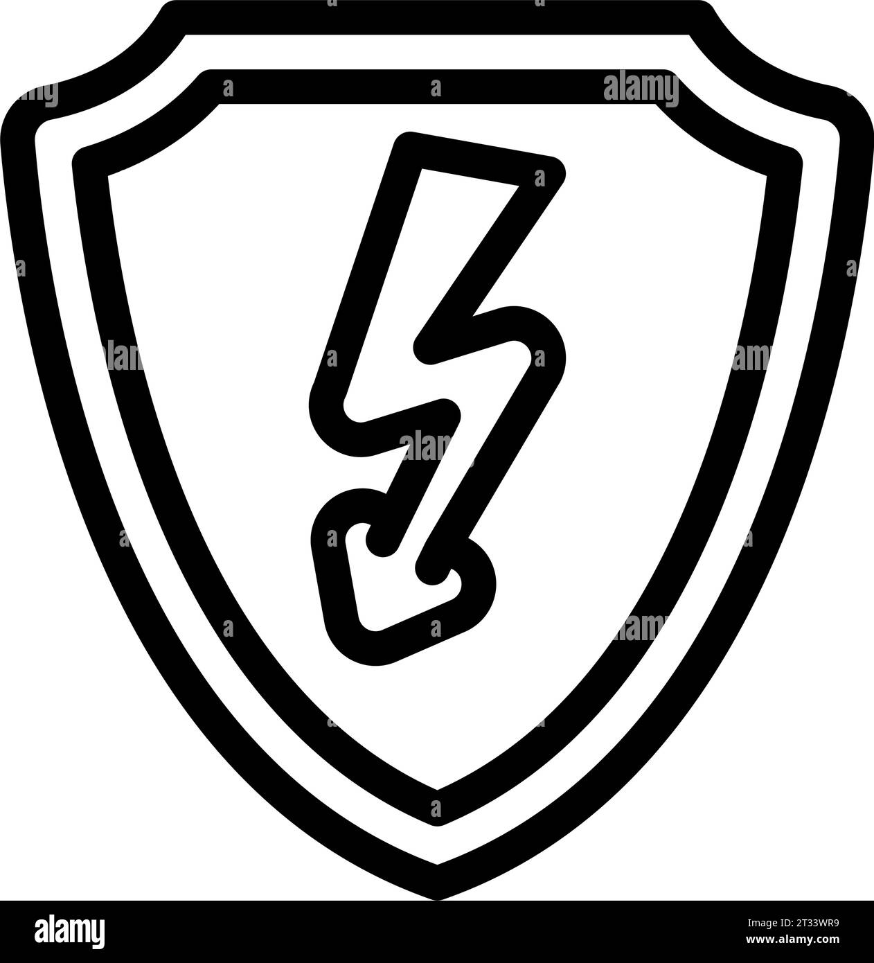 security electricity line icon vector illustration Stock Vector Image ...