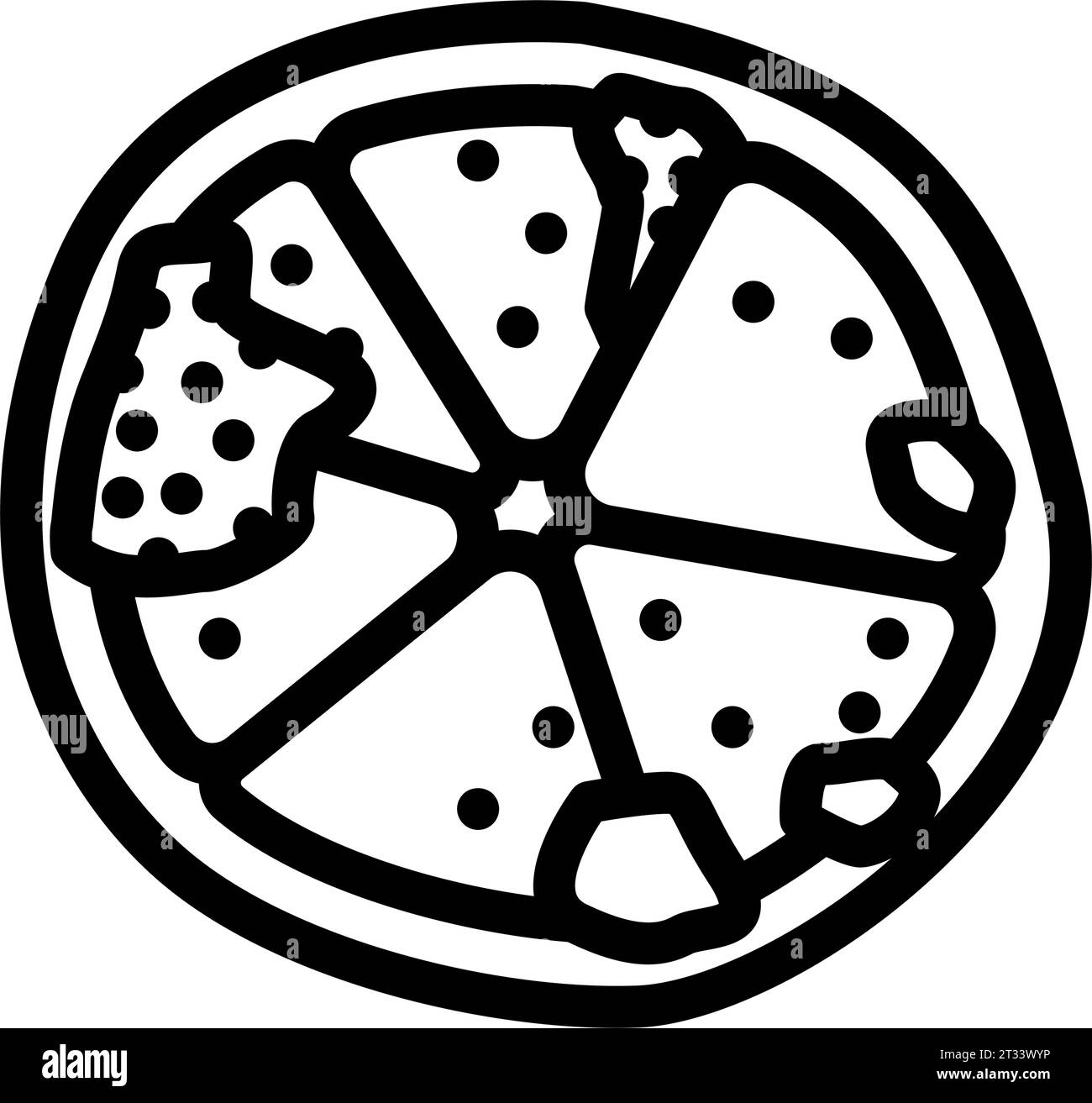 lemon rotten food line icon vector illustration Stock Vector
