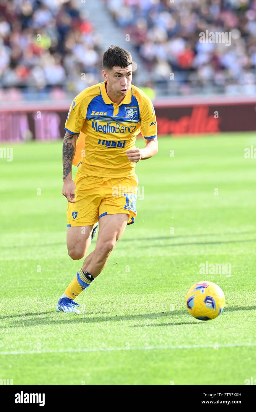 Bologna, Italy. 22nd Oct, 2023. Matias Soule (Frosinone Calcio) in
