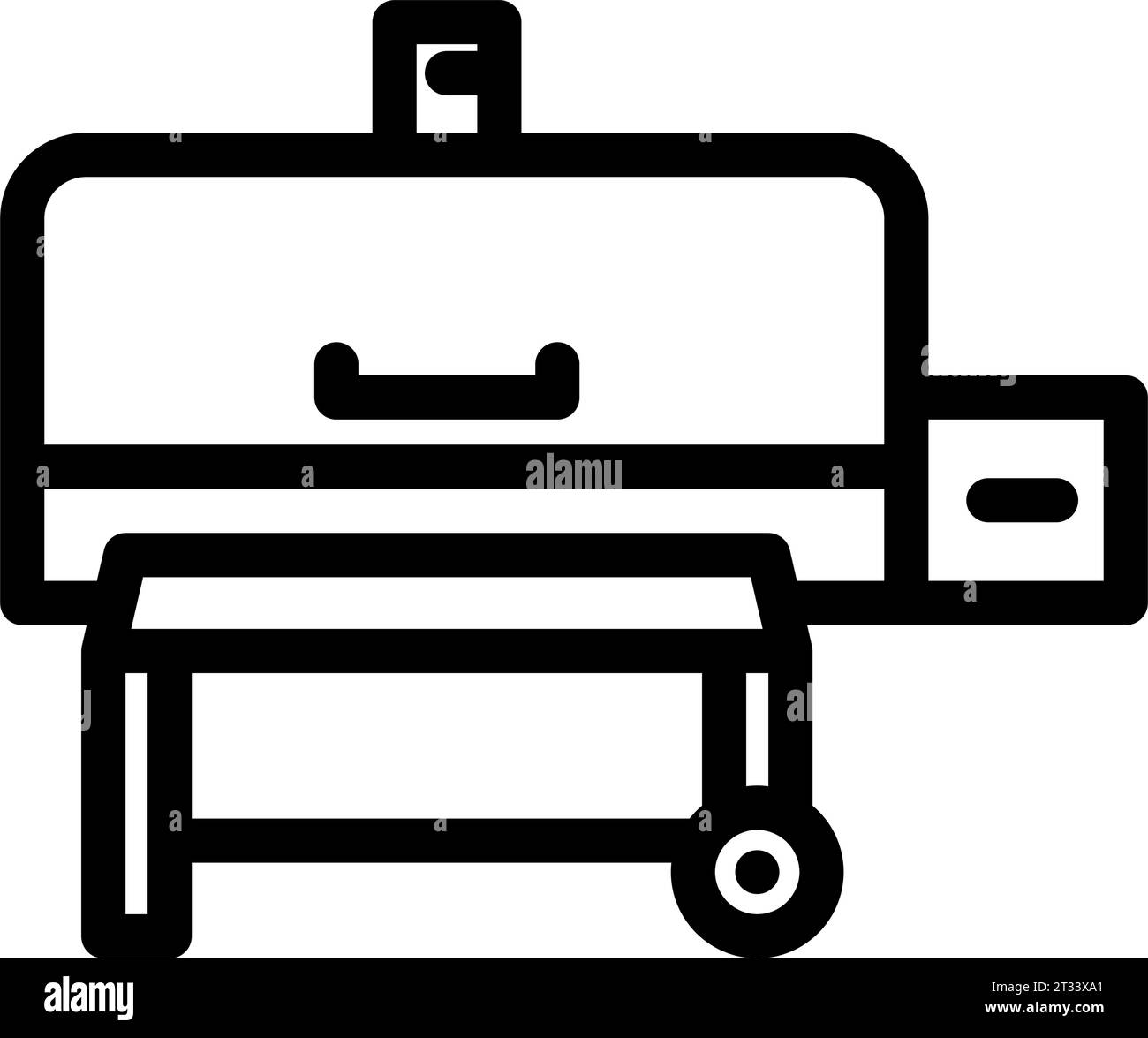 pellets smoker line icon vector illustration Stock Vector