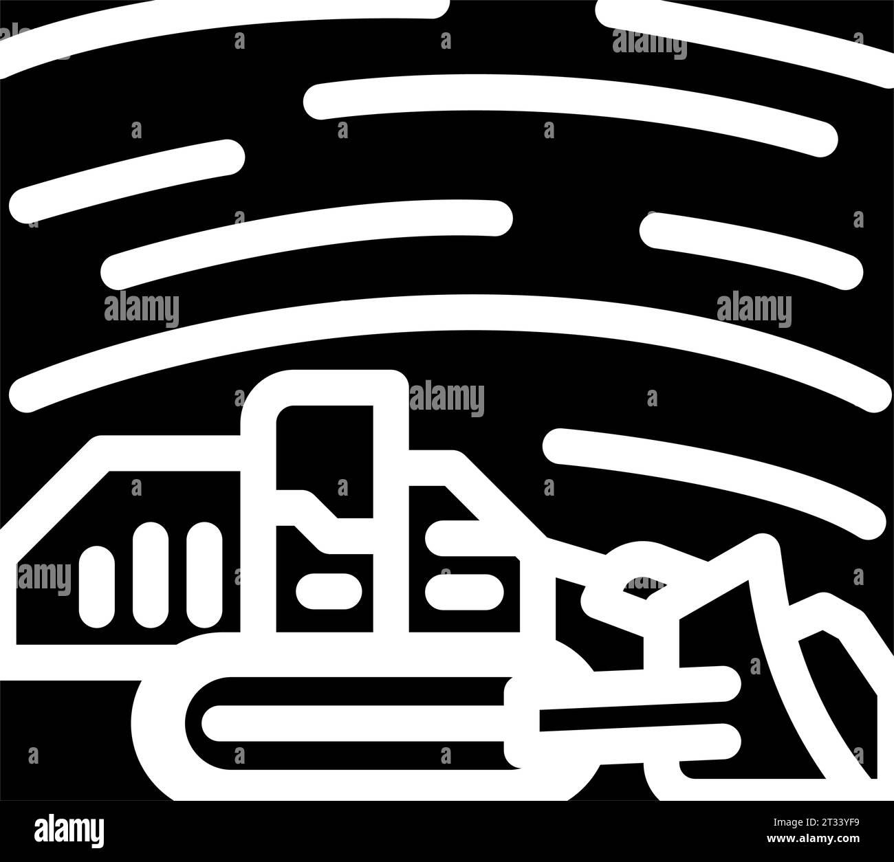 surface mining glyph icon vector illustration Stock Vector Image & Art ...