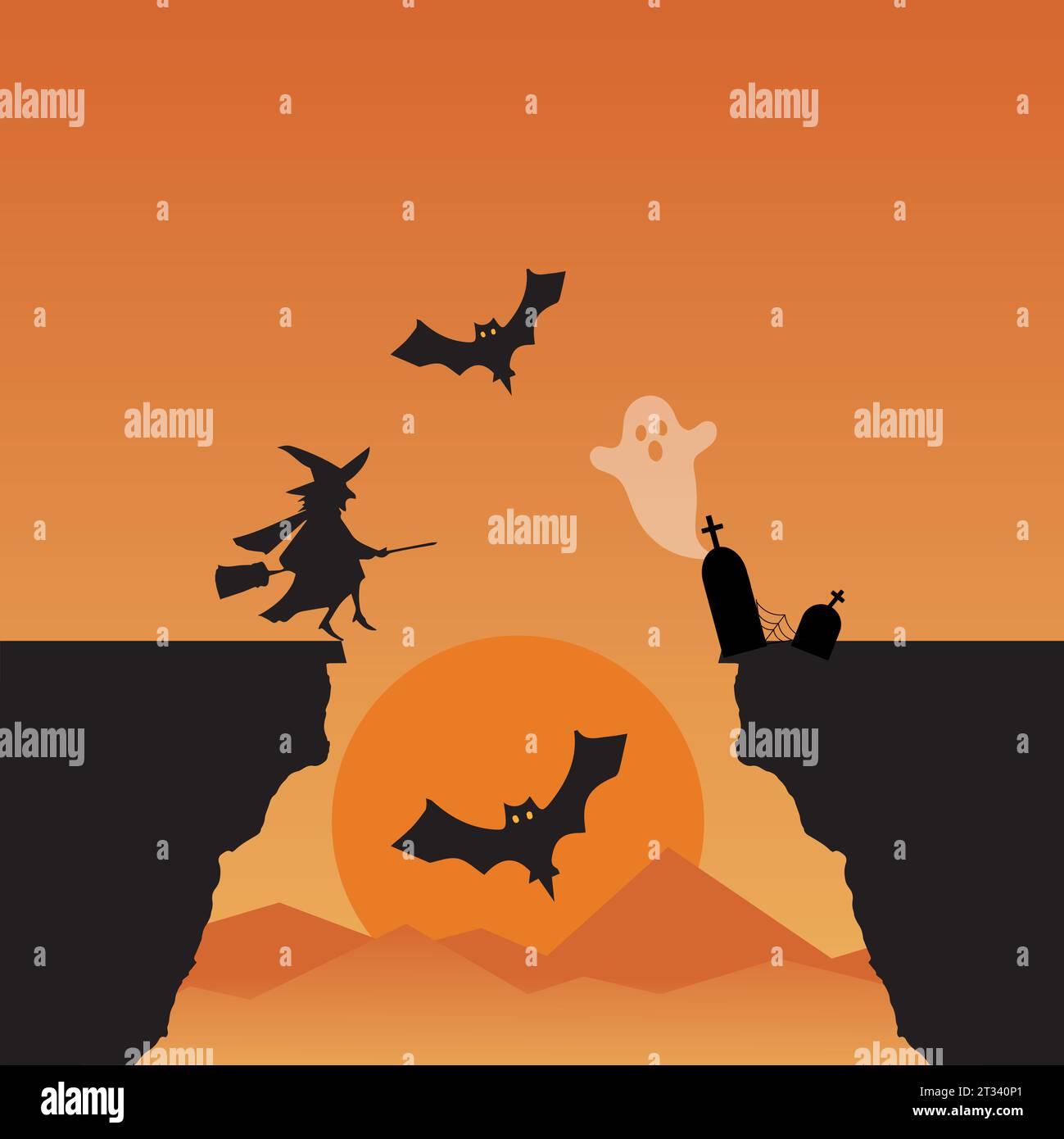 Ghosts of the twilight Stock Vector Images - Alamy