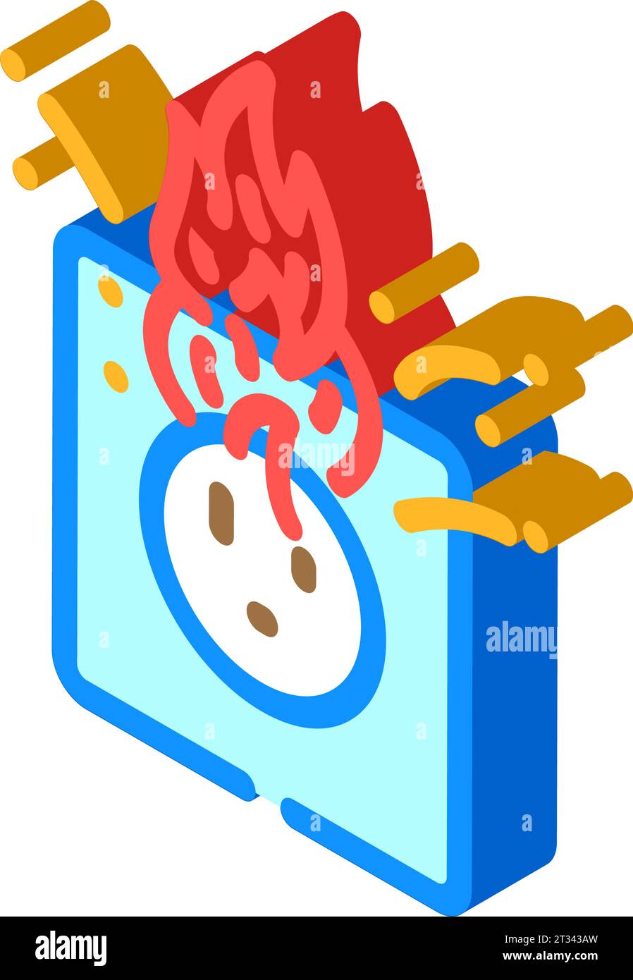 safety electricity isometric icon vector illustration Stock Vector ...
