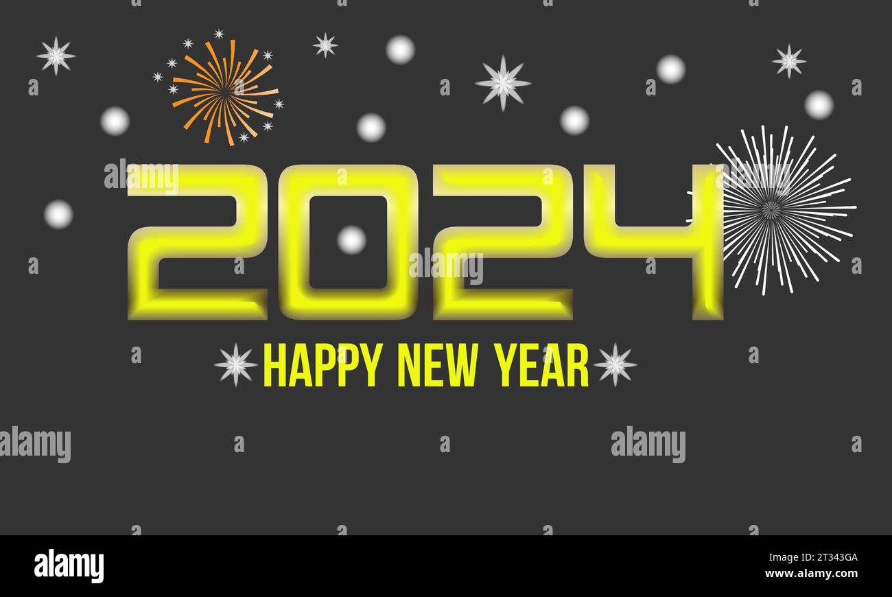 New Year's Eve 2024 Countdown Celebration and Party Concept with