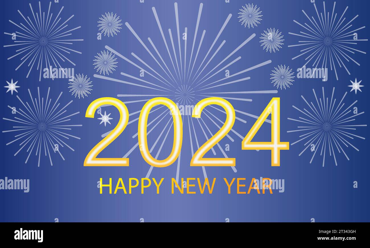 New Year's Eve 2024 Countdown Celebration and Party Concept with