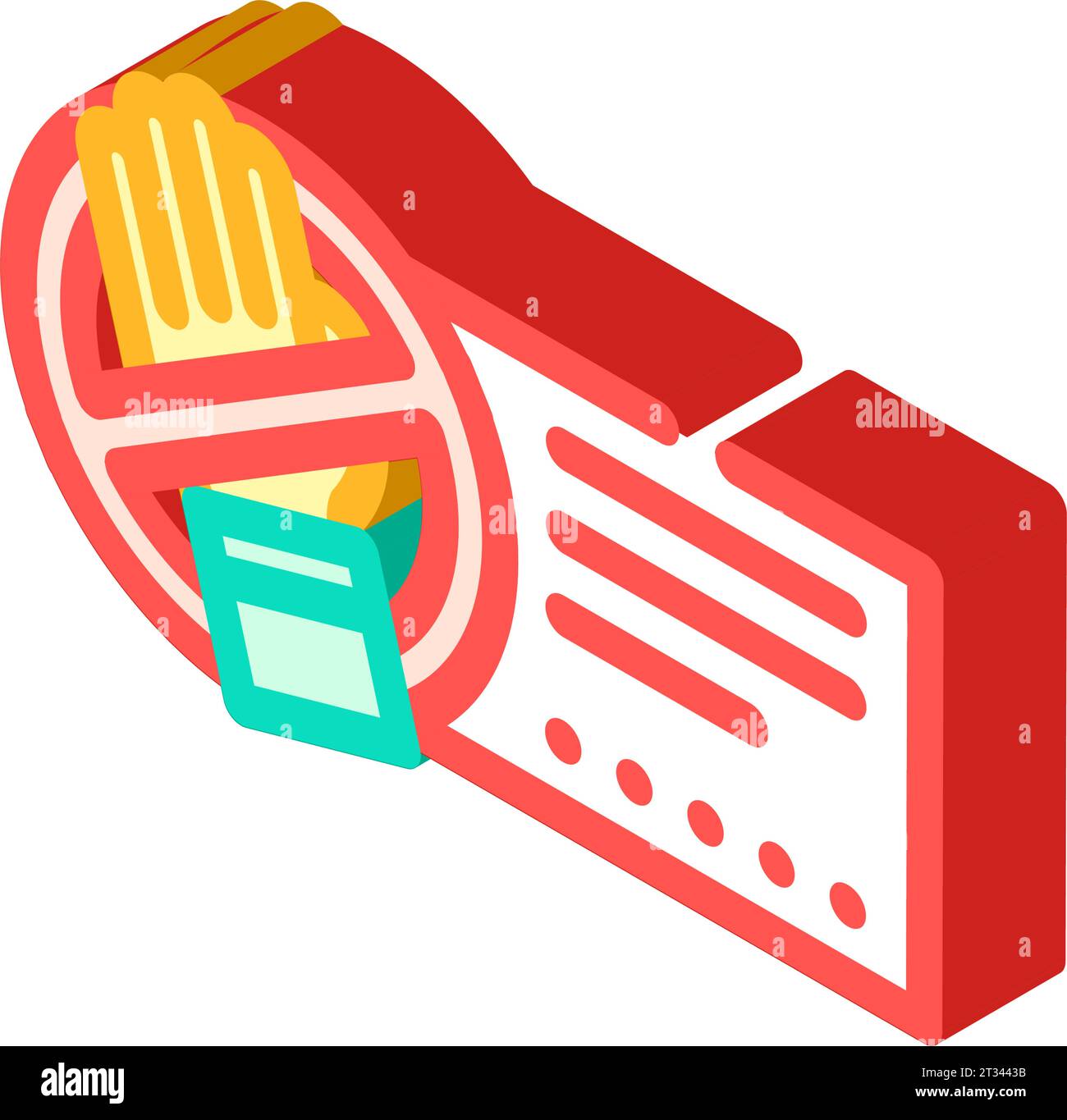 beware electricity isometric icon vector illustration Stock Vector ...
