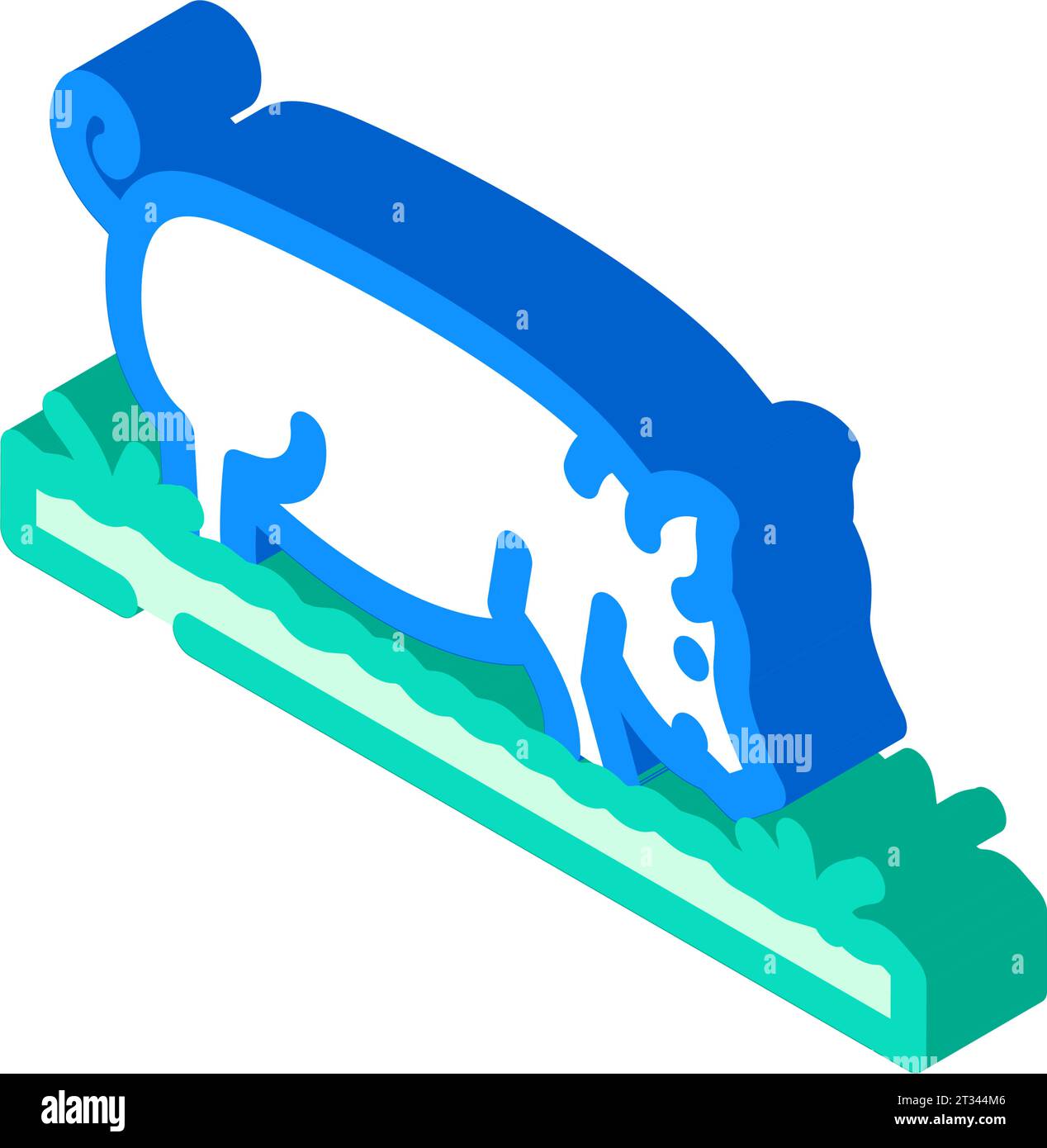 pig field animal isometric icon vector illustration Stock Vector Image ...