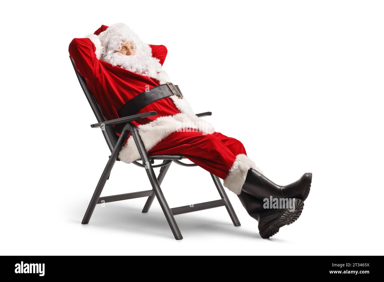 Santa claus sitting on a chair hi-res stock photography and images - Alamy