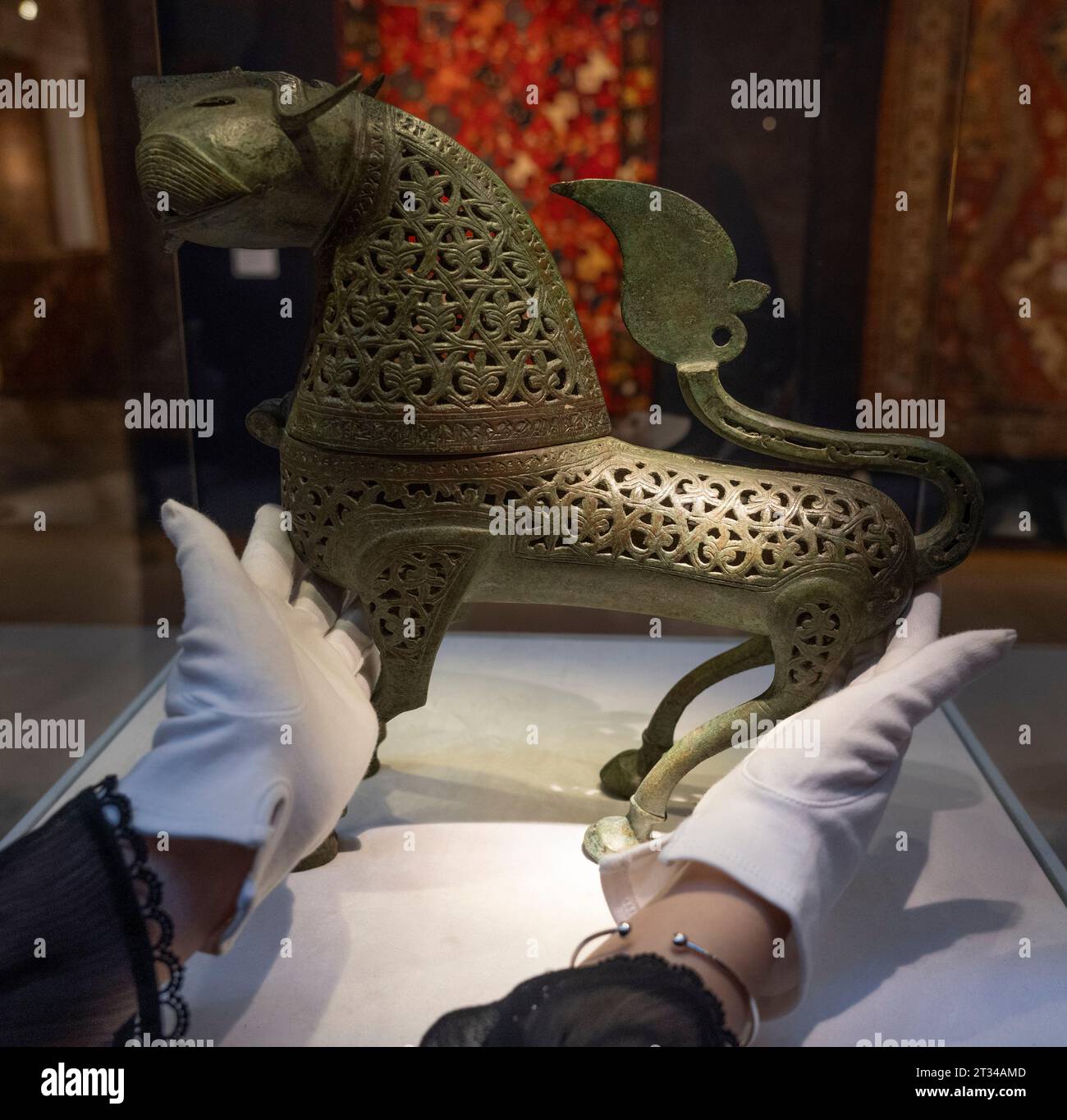 Bronze Incense Burner With Zodiac Engravings